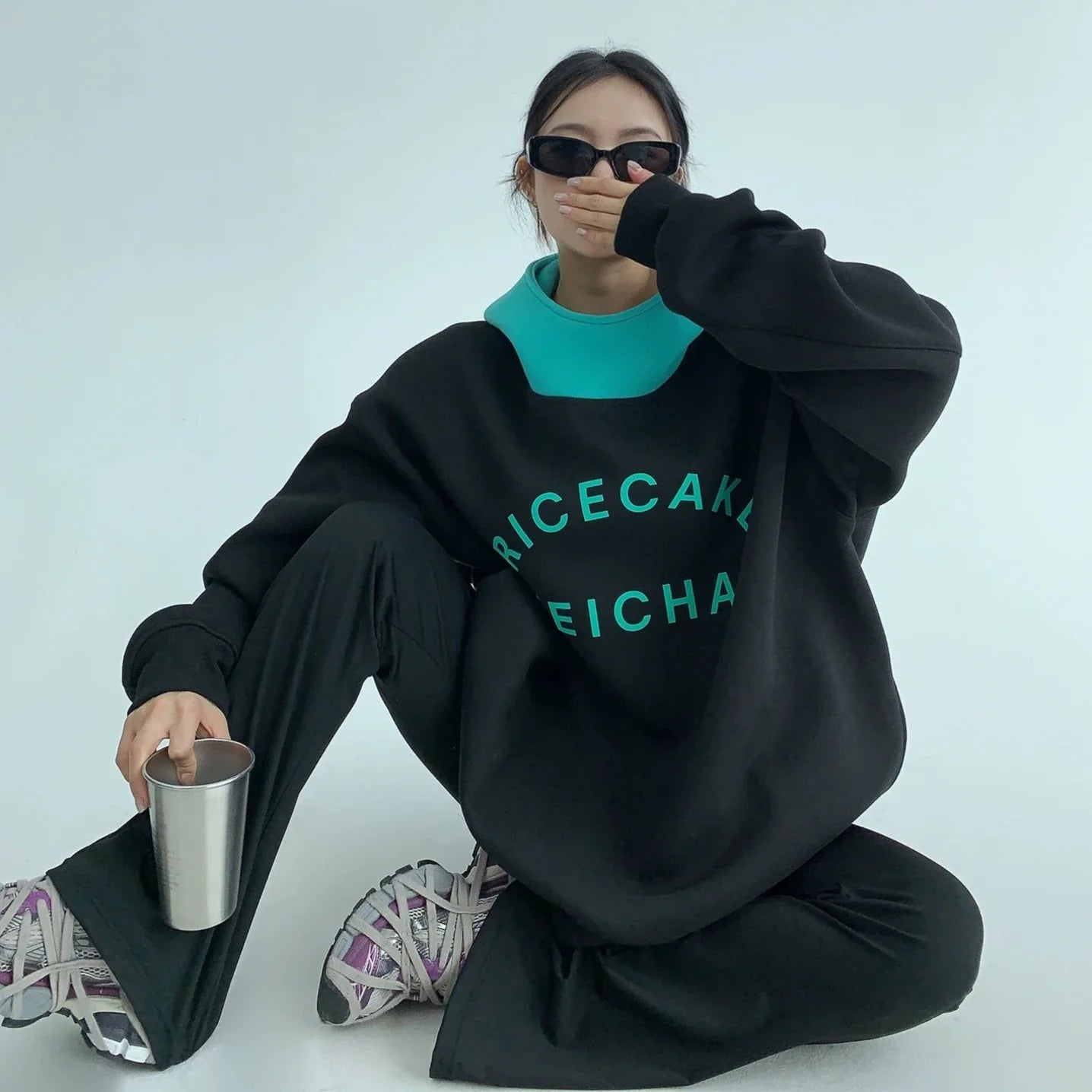 【トップス】秋冬 流行の予感 厚い保温 ゆったり 配色 アルファベット 裏起毛 パーカー【FCシリーズ】