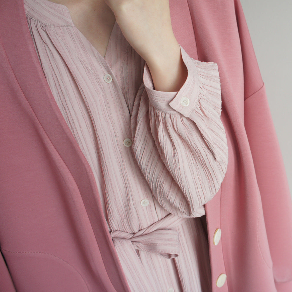 【15~20日内発送】【ワンピース】夏 気質よい 文芸スタイル ランタンスリーブ 长袖ワンピース