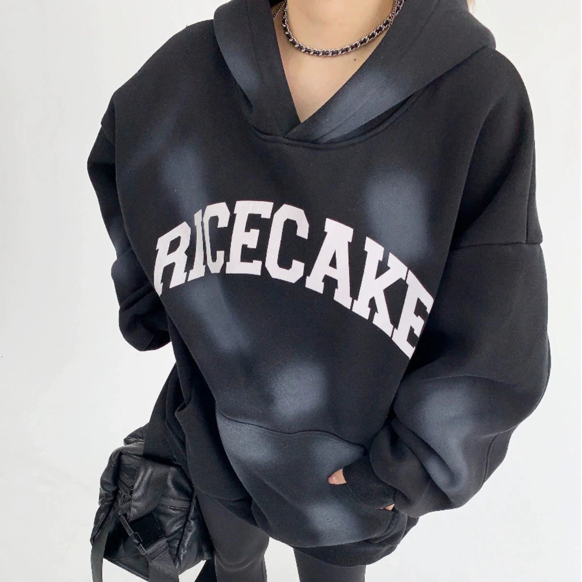 【トップス】秋冬 ヴィンテージ加工 厚い保温 oversize プリント パーカー【FCシリーズ】