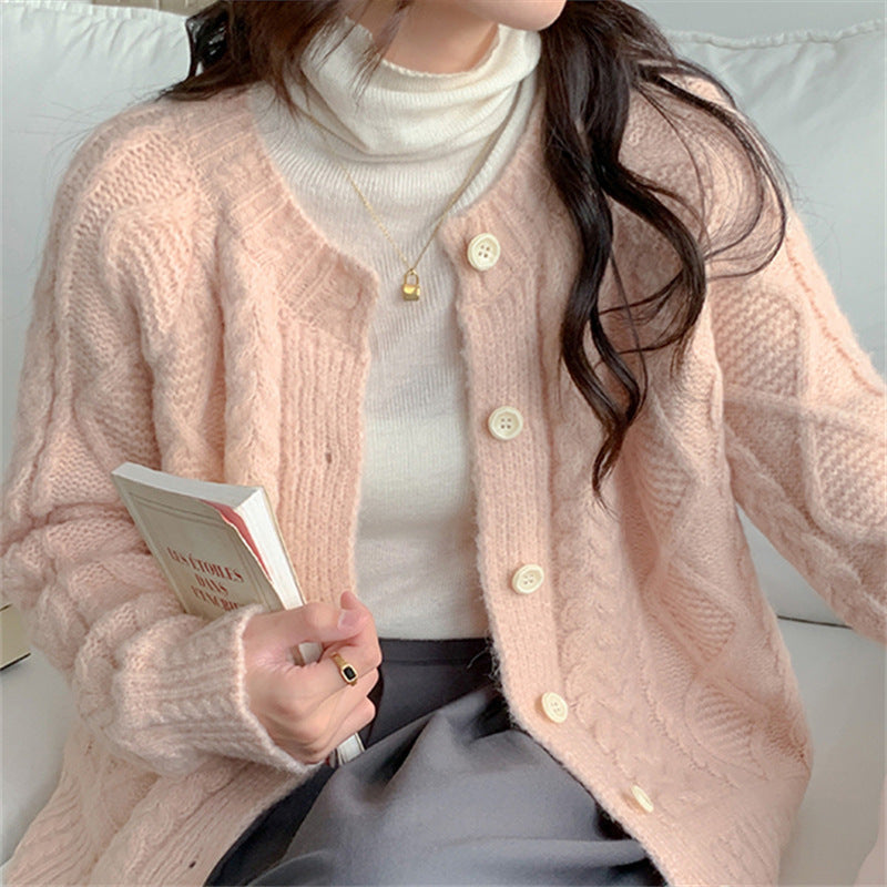 【アウター】合わせやすい 秋冬 ゆったり スウィート カーディガン