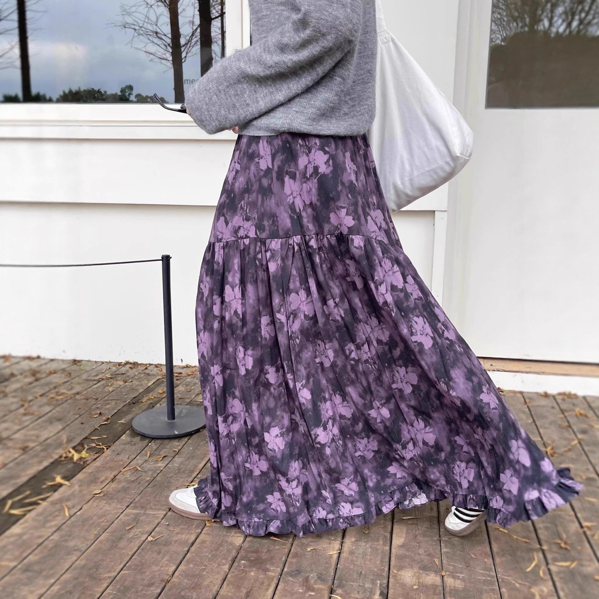 花柄 スカート ロングスカート 夏スカート ロング ゴムウエスト チン ラフ マキシ リゾート かわいい 花柄 フレアスカート シフォンスカート シンプル 春 夏 スカート 花柄 ロングスカート 夏 春 甘め ウエストゴム デート 花柄