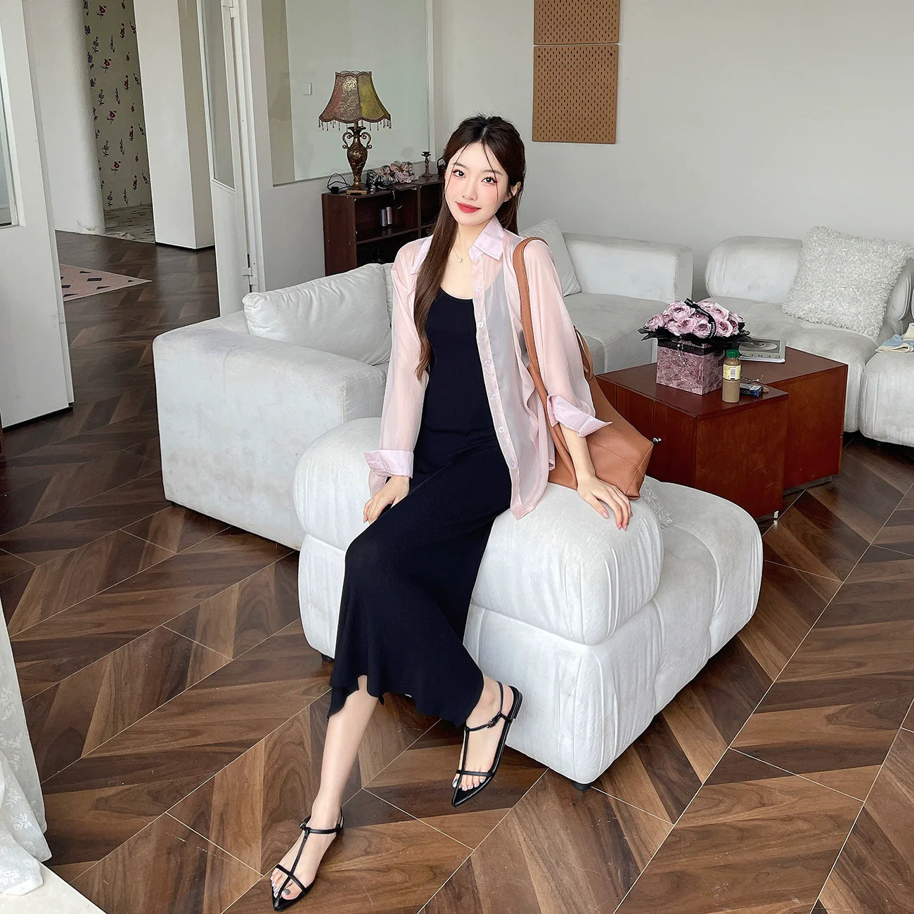 【シューズ】夏 ファッション ポインテッドトゥ サンダル