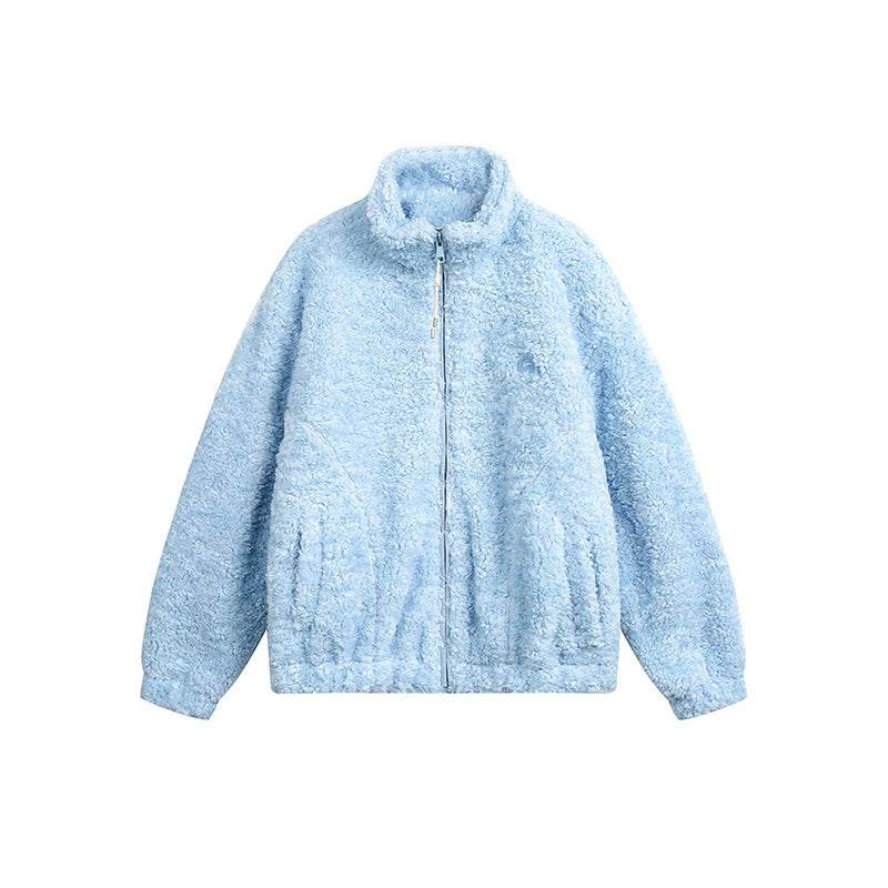 【アウター】フリース素材 中綿ジャケット 厚手 保温 ハイネック 綿入れコート 冬 ペア対応 【FCシリーズ】