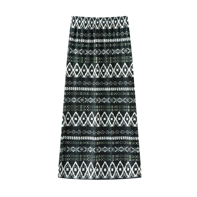 【ボトムス】夏 花柄 プリーツ タイトスカート 【SHシリーズ】