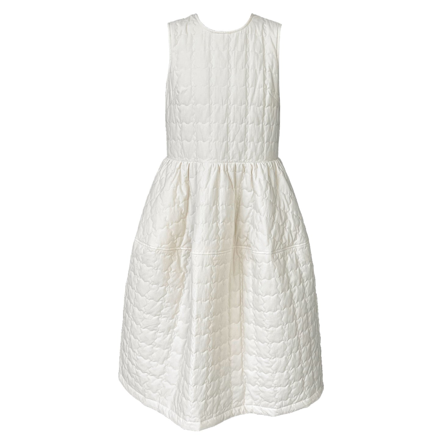 【ワンピース】春 秋 冬 厚手 中綿入り リボン付き ゆったり ロング ノースリーブ ワンピース【JZシリーズ】