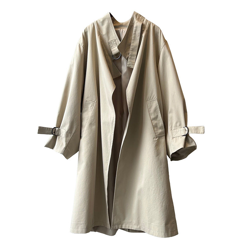 【アウター】韓国風 合わせやすい 春秋 ゆったり トレンチコート【JZシリーズ】