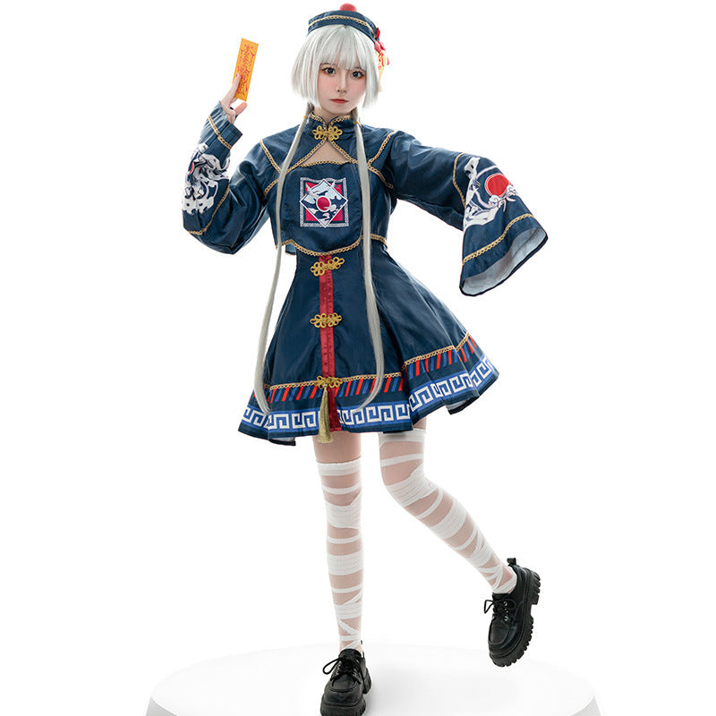 【ハロウィン】二次元 可愛い ゾンビ ロリータ メイド服 ワンピース cosplay ゲーム アニメ衣装