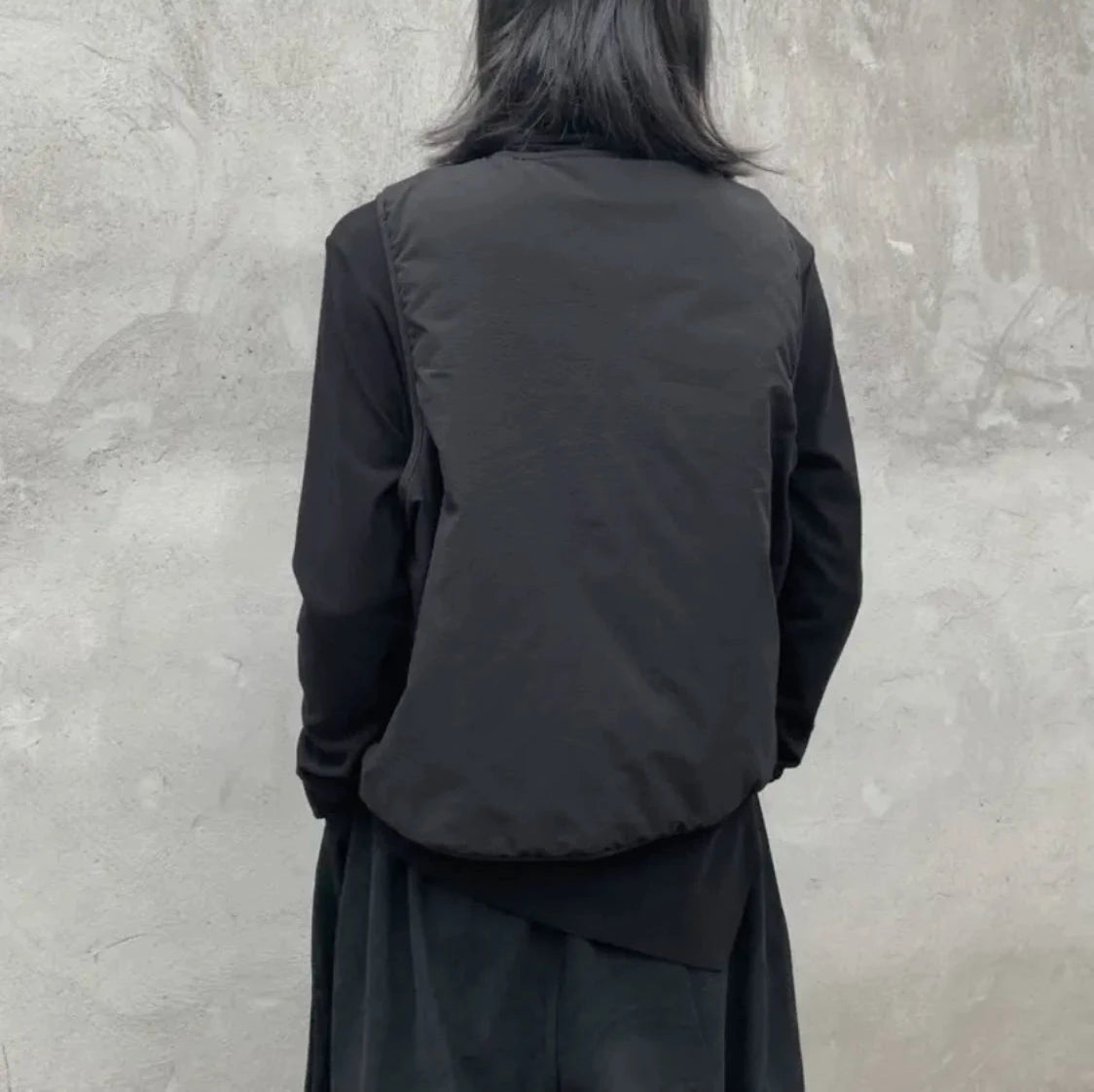 【トップス】秋冬 日系 ユニセックス 無地 中綿ベスト【AHシリーズ】