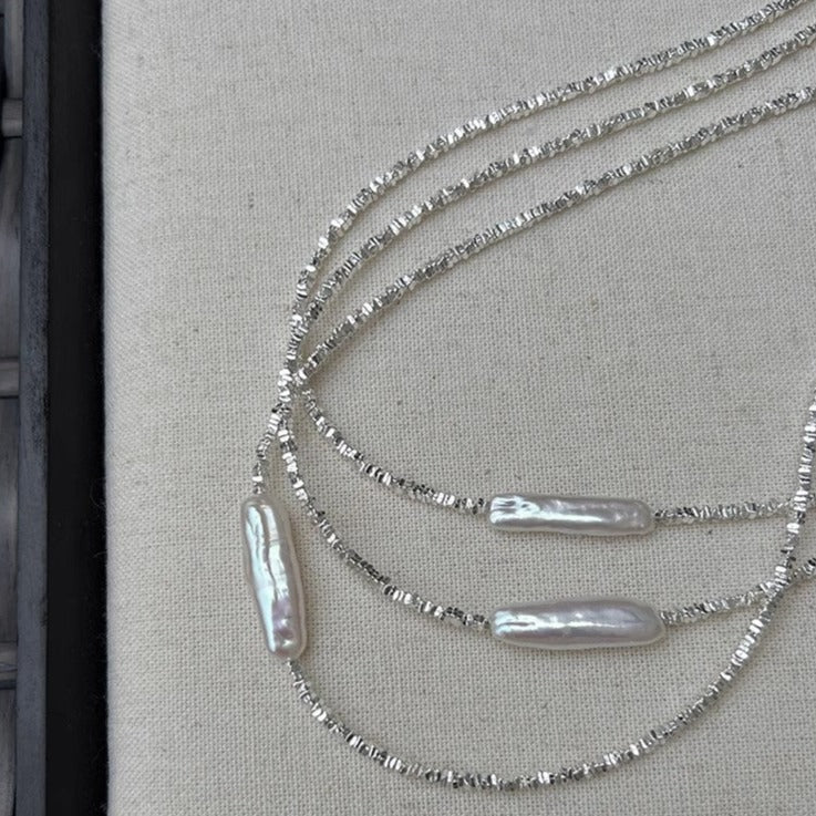 【🎁 B2G1|先行スタート!】【グッズ】S925 シルバー パール ネックレス