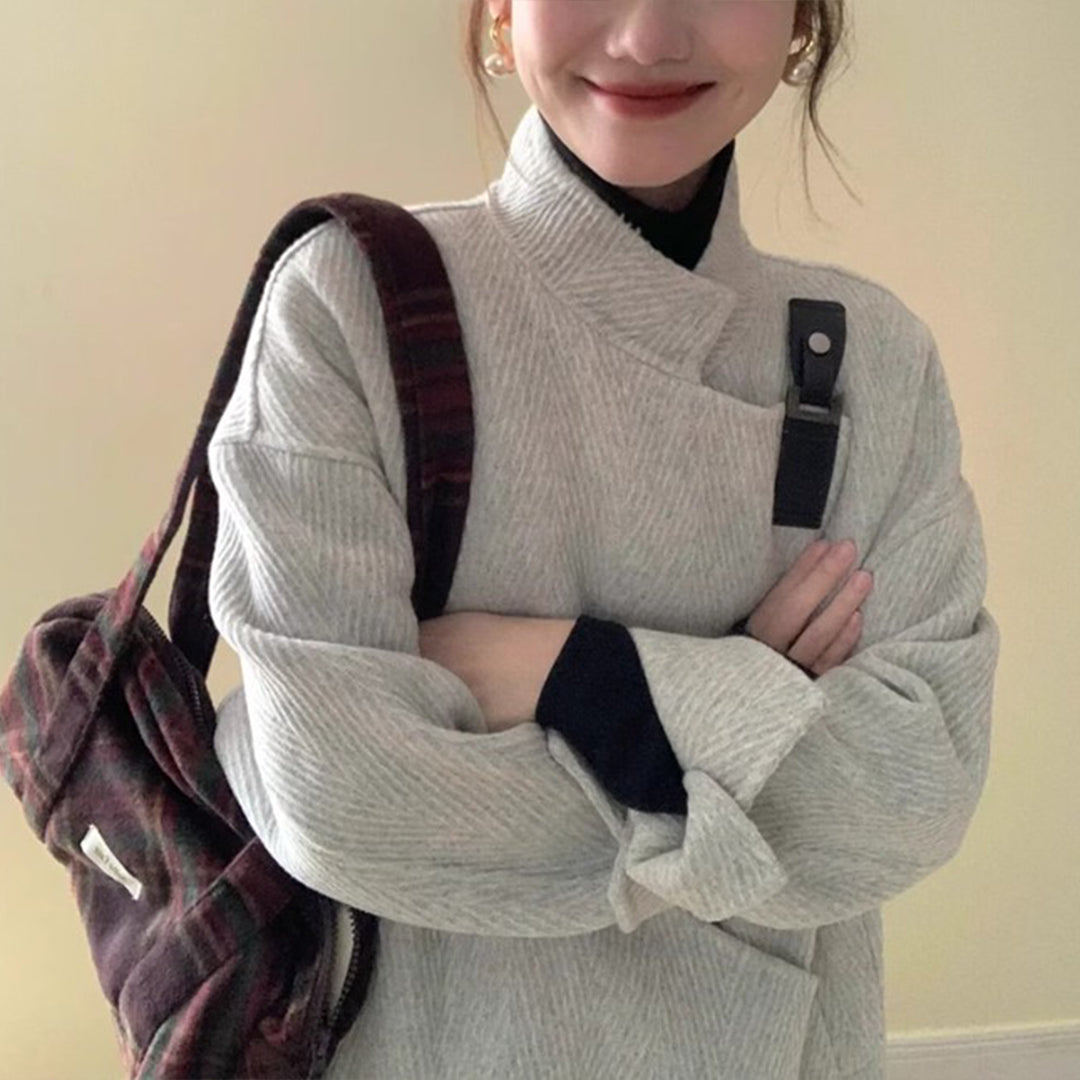 【アウター】高級感 秋冬 海外トレンド ヘプバーン風 人気 コート