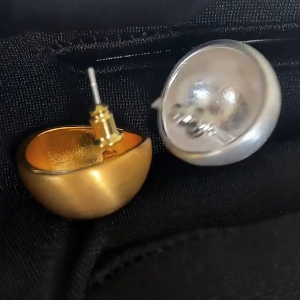 【🎁 B2G1|先行スタート!】【グッズ】銅メッキ ブラスト仕上げ レトロ ピアス