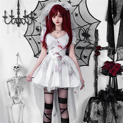 【ハロウィン】欧米風 ダークゴシック コスチューム 大人用 ウィッチ タキシード 吸血鬼 ゴーストブライド ワンピース 舞台衣装