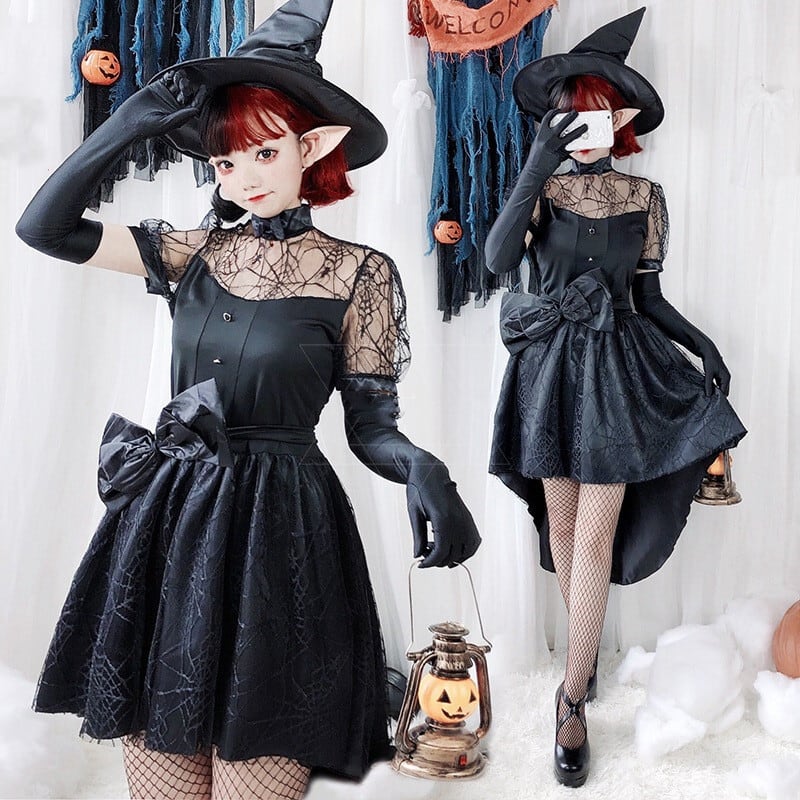 【ハロウィン】大人用 魔女 悪魔 コスプレ セクシー ウィッチ デビル テイルコート ゴーストブライド レディース
