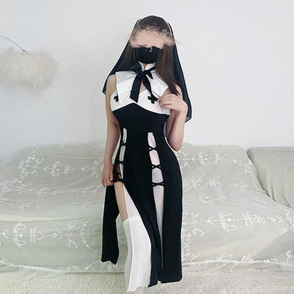 【ハロウィン】セクシー 修道女 可愛い 制服 コスプレ パジャマ