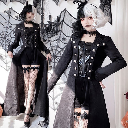 【ハロウィン】大人用コスプレ・ブラックウィッチ・海賊・ヴィンテージスチームパンク・ゴシック・中世風舞台衣装