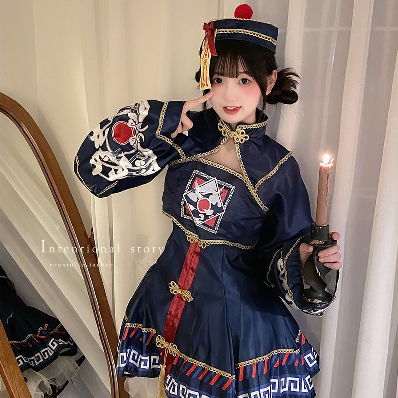 【ハロウィン】二次元 可愛い ゾンビ ロリータ メイド服 ワンピース cosplay ゲーム アニメ衣装