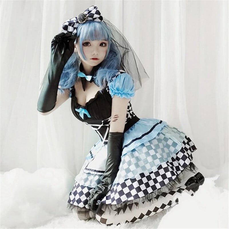 【ハロウィン】スプレ アリス メイド 魔女 ヴァンパイア ジョーカー ロリータ lolita パフスカート レディース