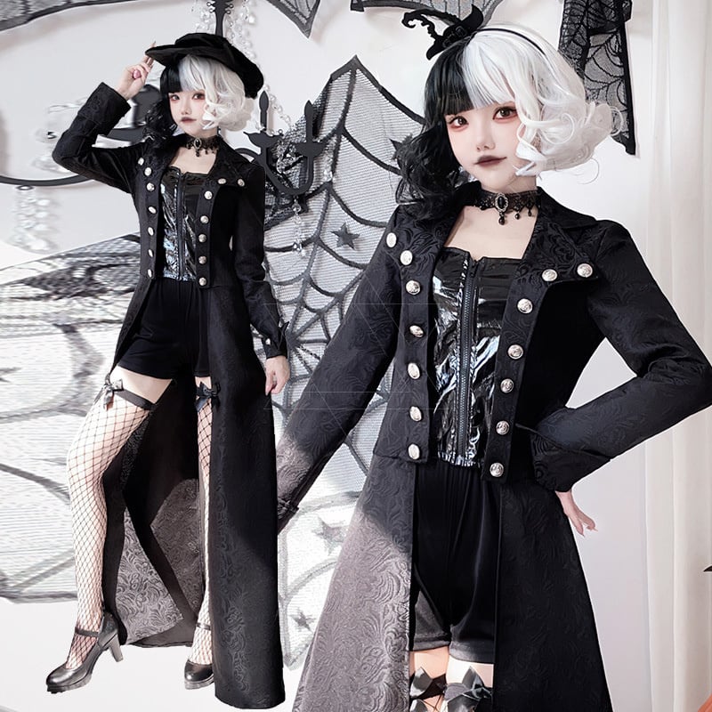 【ハロウィン】大人用コスプレ・ブラックウィッチ・海賊・ヴィンテージスチームパンク・ゴシック・中世風舞台衣装