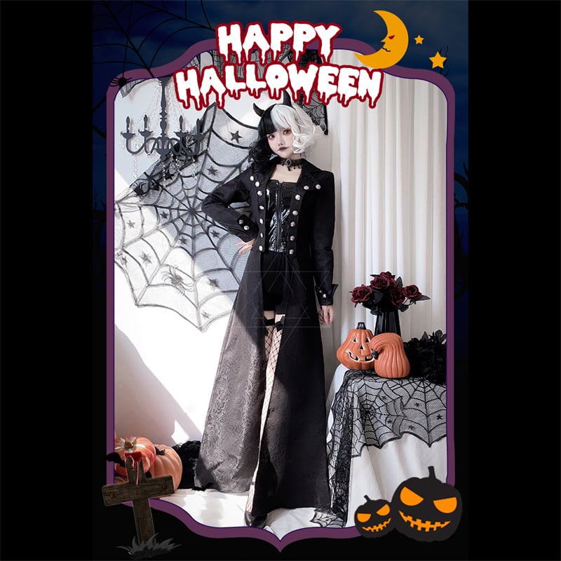 【ハロウィン】大人用コスプレ・ブラックウィッチ・海賊・ヴィンテージスチームパンク・ゴシック・中世風舞台衣装