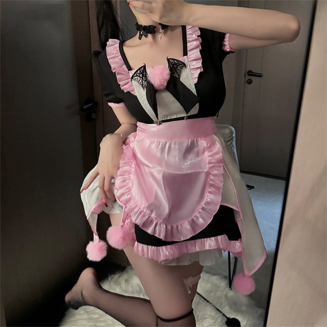 【ハロウィン】セクシー ランジェリーメイド服 コスプレ 制服 ハロウィン タイト ドレス セクシー衣装