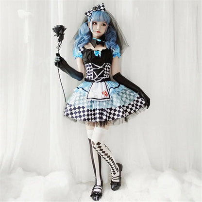 【ハロウィン】スプレ アリス メイド 魔女 ヴァンパイア ジョーカー ロリータ lolita パフスカート レディース