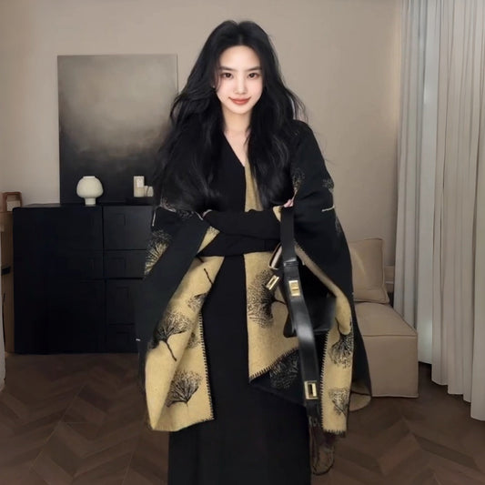 【グッズ】ニューチャイナ 春 秋 冬 保温 ケープ ストール マフラー【AHシリーズ】