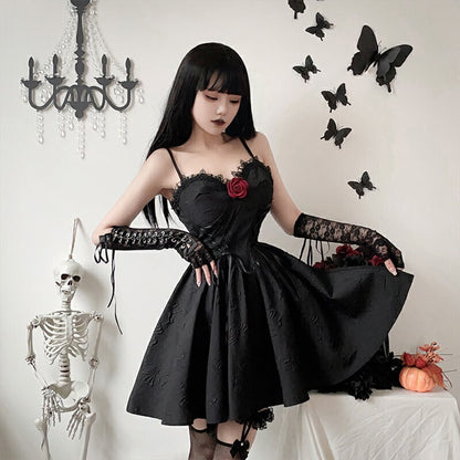 【ハロウィン】ゴシックコスプレ・ダークウィッチ・ヴァンパイア・ブラックワンピース・ブライド・エンジェル衣装