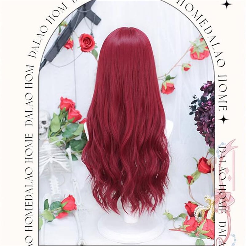 【ハロウィン】コスプレ ロリータ フルウィッグ 自然カール 八字前髪 レディース 日常可用＆修顔効果