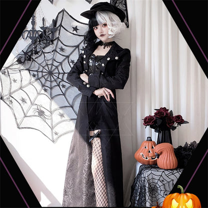 【ハロウィン】大人用コスプレ・ブラックウィッチ・海賊・ヴィンテージスチームパンク・ゴシック・中世風舞台衣装