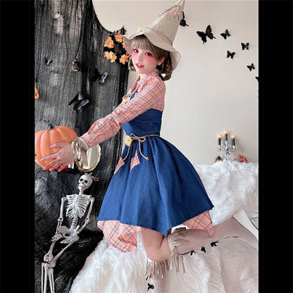 【ハロウィン】大人用 コスチューム スケアクロウ ウィッチ ワンピース ジョーカー コスプレ クリスマス ステージ 演劇 メイド服