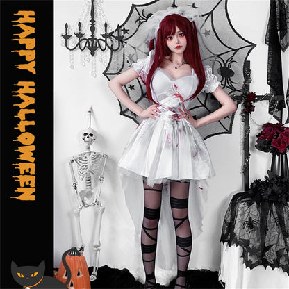 【ハロウィン】欧米風 ダークゴシック コスチューム 大人用 ウィッチ タキシード 吸血鬼 ゴーストブライド ワンピース 舞台衣装