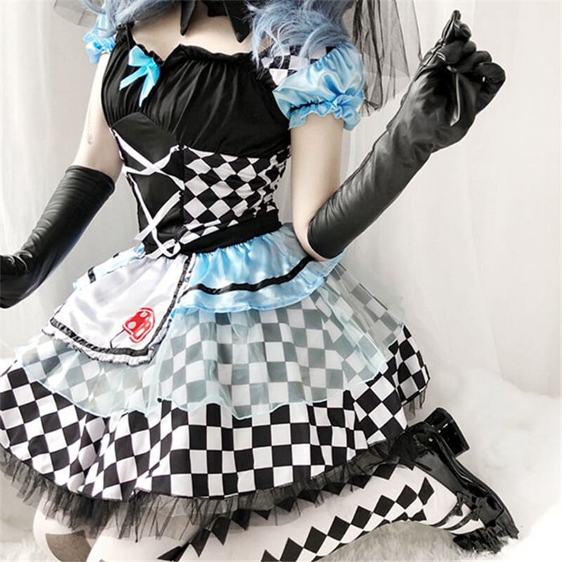【ハロウィン】スプレ アリス メイド 魔女 ヴァンパイア ジョーカー ロリータ lolita パフスカート レディース