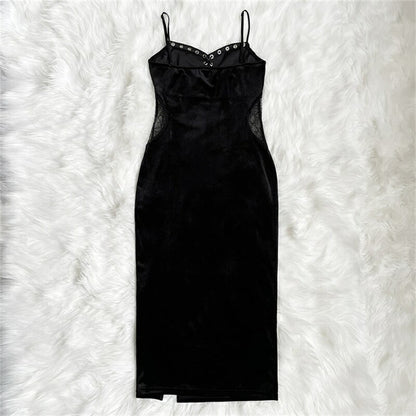 【ハロウィン】衣装 レディース ゴシック ダーク ロングドレス 魔女 吸血鬼 花嫁 コスチューム