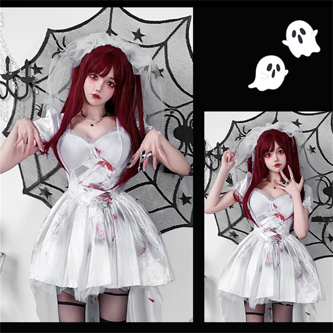 【ハロウィン】欧米風 ダークゴシック コスチューム 大人用 ウィッチ タキシード 吸血鬼 ゴーストブライド ワンピース 舞台衣装