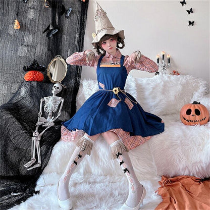【ハロウィン】大人用 コスチューム スケアクロウ ウィッチ ワンピース ジョーカー コスプレ クリスマス ステージ 演劇 メイド服