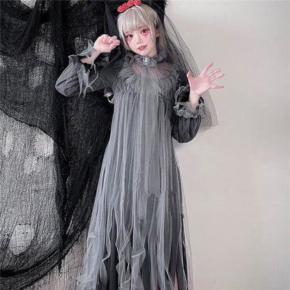 【ハロウィン】魔女 コスプレ 花嫁 ヴァンパイア パーティー 仮装 学園祭 文化祭 ワンピース 演出衣装