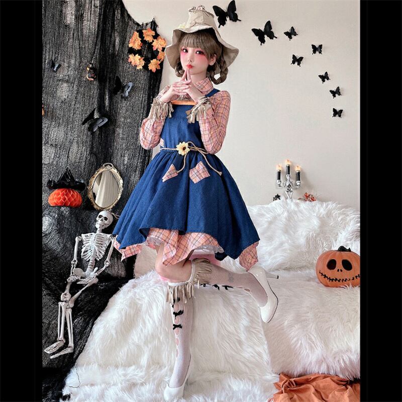 【ハロウィン】大人用 コスチューム スケアクロウ ウィッチ ワンピース ジョーカー コスプレ クリスマス ステージ 演劇 メイド服