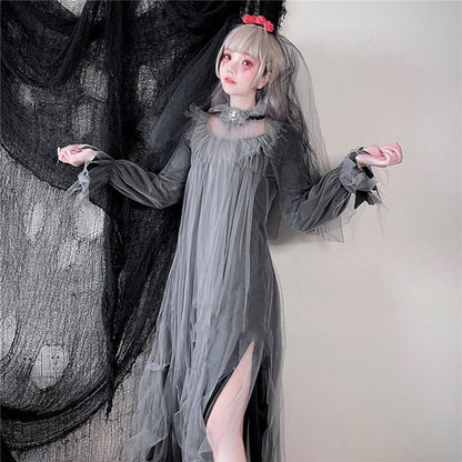 【ハロウィン】魔女 コスプレ 花嫁 ヴァンパイア パーティー 仮装 学園祭 文化祭 ワンピース 演出衣装