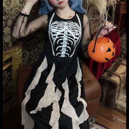 【ハロウィン】コスプレ  魔女 パーティ ダークデビル ゴーストブライド ブラック ヴァンパイア レディース
