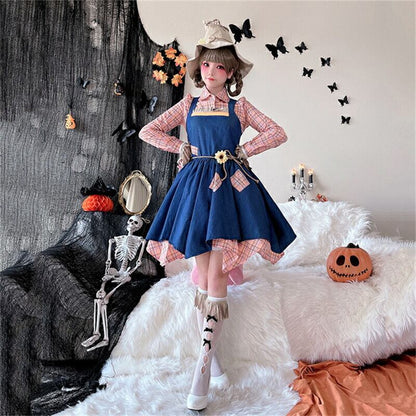 【ハロウィン】大人用 コスチューム スケアクロウ ウィッチ ワンピース ジョーカー コスプレ クリスマス ステージ 演劇 メイド服