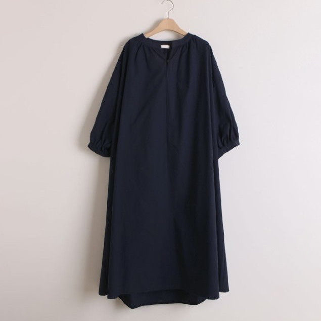 【ワンピース】🌸春夏 新作 韓国風 半袖ワンピース ゆったり ロング丈 バルーンスリーブ カジュアル レディース【JZシリーズ】