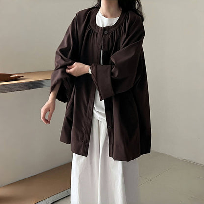 【アウター】春 秋 オーバーシルエット クラシック トレンチ コート 【JZシリーズ】