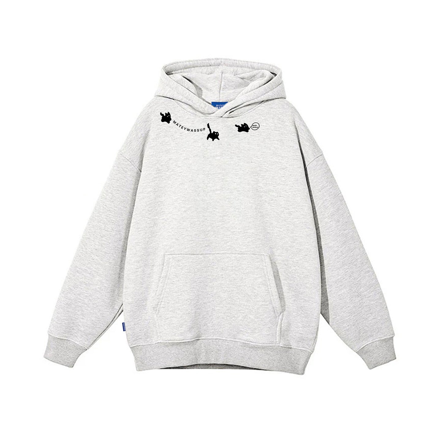 6カラー【トップス】😻猫プリント 子猫 フード付き スウェット ユニセックス 冬 裏起毛 パーカー【FCシリーズ】