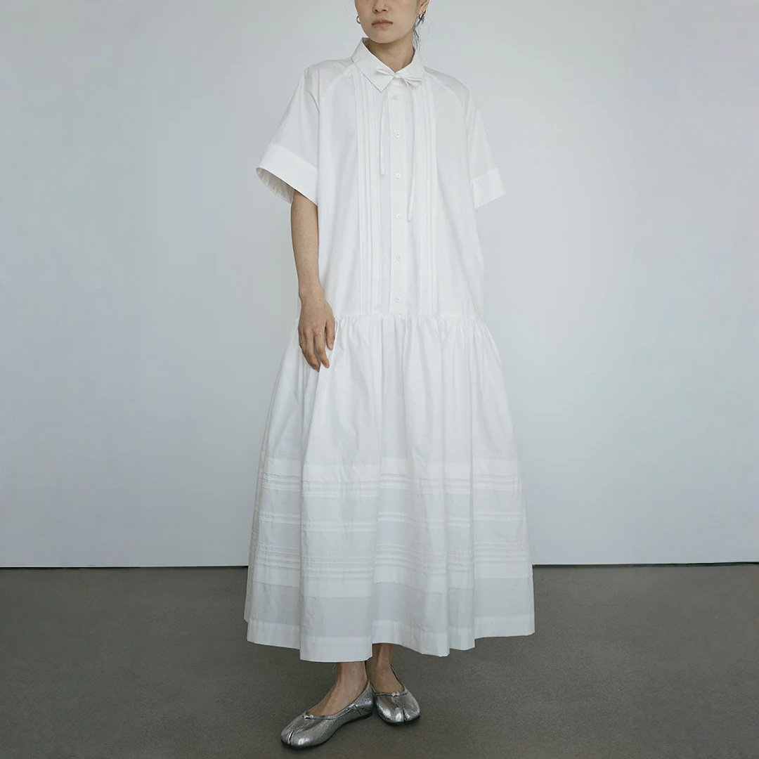 【ワンピース】シンプル 日系・上品 細見え 半袖 ワンピース 【JZシリーズ】