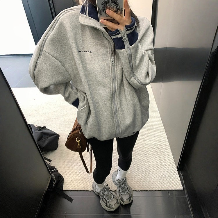 【アウター】マルチジップ スタンドカラー ショート丈 長袖 ジャケット 【FCシリーズ】