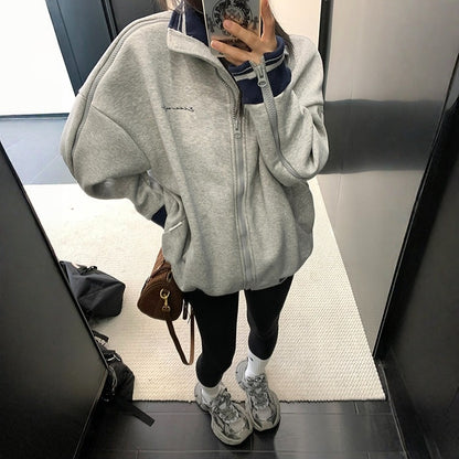 【アウター】マルチジップ スタンドカラー ショート丈 長袖 ジャケット 【FCシリーズ】