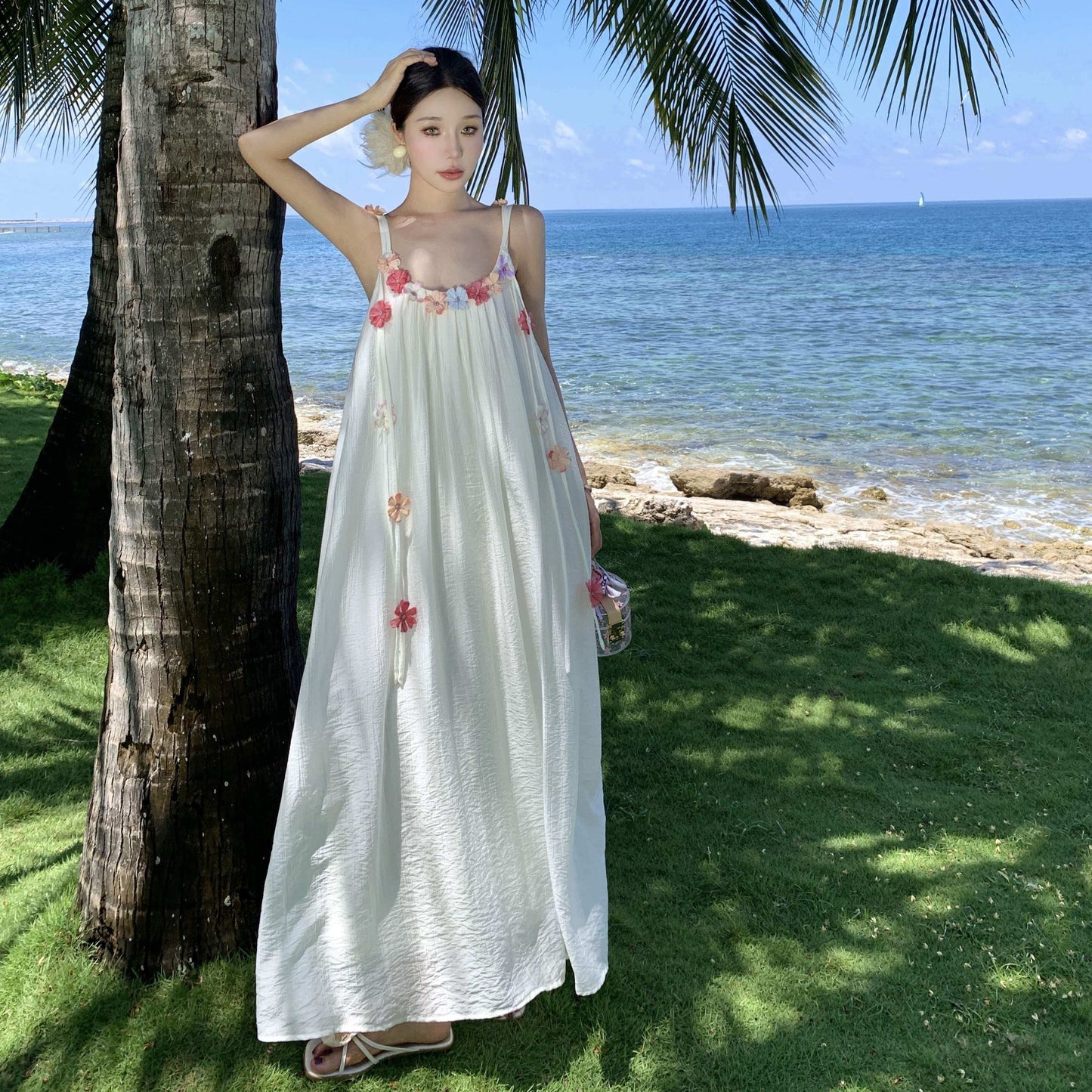 【ワンピース】ミルクティー系 ティードレス 夏 キャミワンピース 【SHシリーズ】