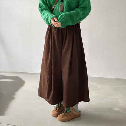 【ボトムス】コーデュロイ 細見え 春 秋 冬 ワイドパンツ  【JZシリーズ】