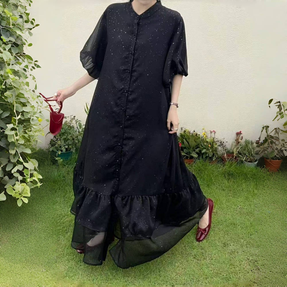 全10色【ワンピース】高品質＆体型カバー◎ ゆったりシルエット 半袖ワンピース 大きいサイズ レディース