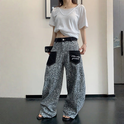 【ボトムス】アメリカンレトロ リラックス感 ポケット付き ストレート カーブシルエットパンツ 【FCシリーズ】